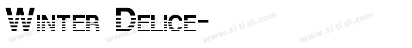 Winter Delice字体转换